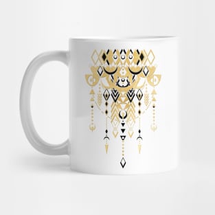 Modern Deco in Black and Cream Mug